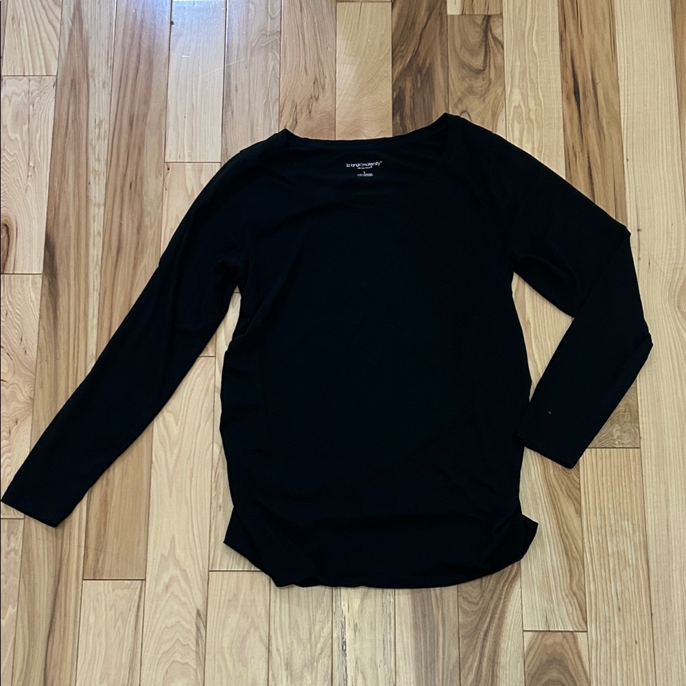 Liz Lange Black Long Sleeve Top
